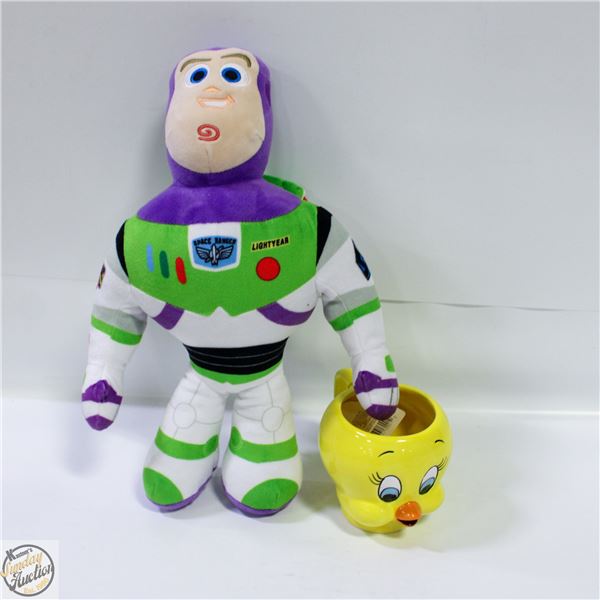BUZZ LIGHT-YEAR PLUSHIE + NEW LOONEY TUNES
