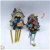 Image 1 : 2 MINI BIRDHOUSE WIND CHIMES