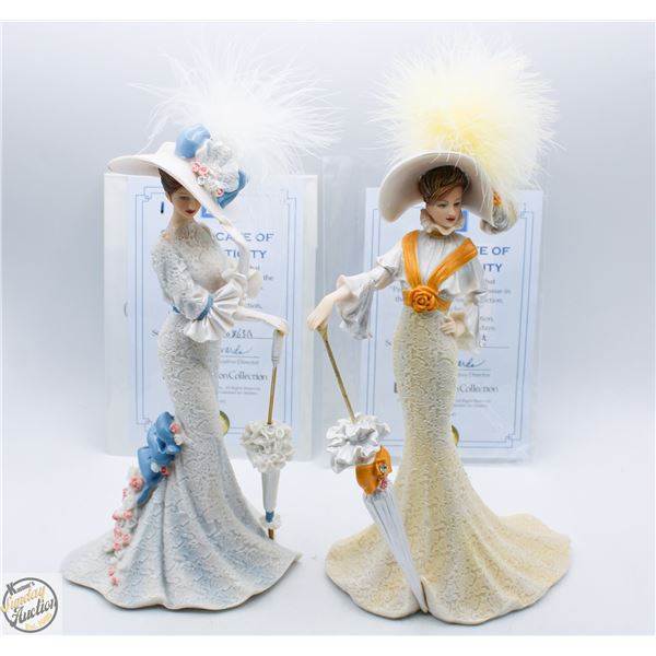 2 THOMAS KINKADE VICTORIAN PROMENADE COLLECTION