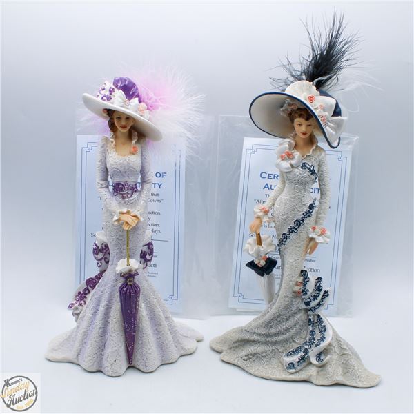 2 THOMAS KINKADE VICTORIAN PROMENADE COLLECTION