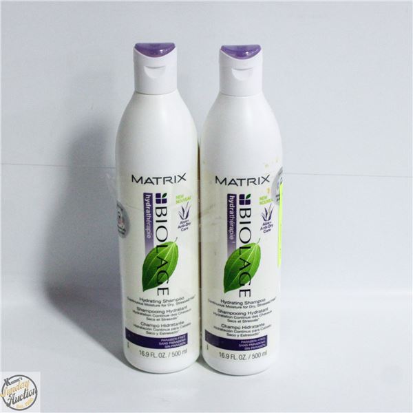 2 MATRIX BIOLAGE HYDRATING SHAMPOO 500 ML BOTTLES