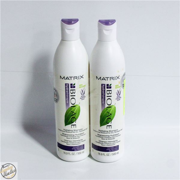 2 MATRIX BIOLAGE HYDRATING SHAMPOO 500 ML BOTTLES