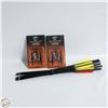 Image 1 : 6 CROSSBOW ARROWS & 6 NEW 3 BLADE HUNTING TIPS