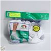 Image 1 : ANKLE SOCKS WHITE 6-12 SIZE 6-PACK FRUIT OF THE