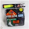Image 1 : SHORT BOOT CREW SOCKS BLACK 12-16 SIZE 6-PACK