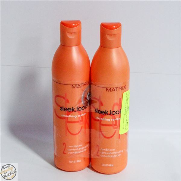 2 MATRIX ESSENTIALS SLEEK-LOOK CONDITIONER 400 ML