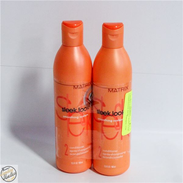 2 MATRIX ESSENTIALS SLEEK-LOOK CONDITIONER 400 ML