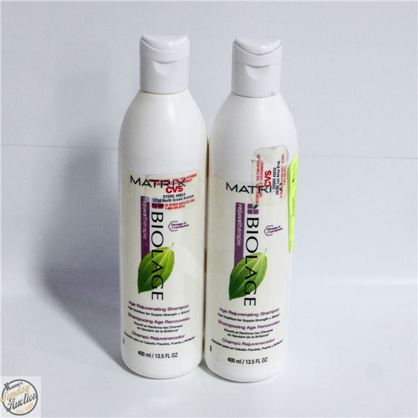 2 MATRIX BIOLAGE AGE REJUVENATING SHAMPOO 400ML
