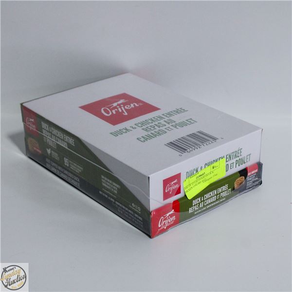 CASE OF 12 CAT FOOD DUCK & CHICKEN 155G BB 10/25.