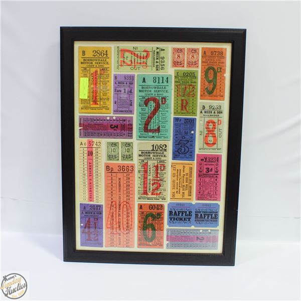 21 X 31” TICKET STUB DISPLAY
