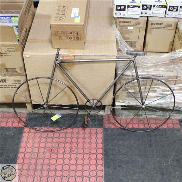 DECORATIVE METAL WALL ART (BIKE) 38X22