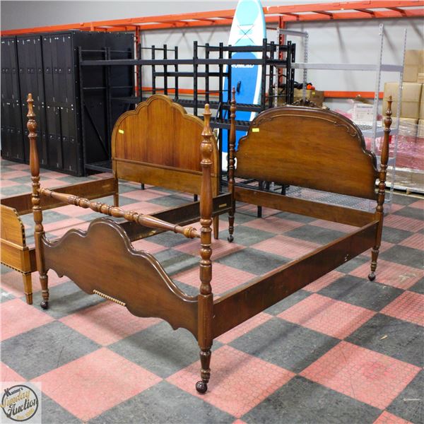 SOLID WOOD DOUBLE SIZED BED FRAME