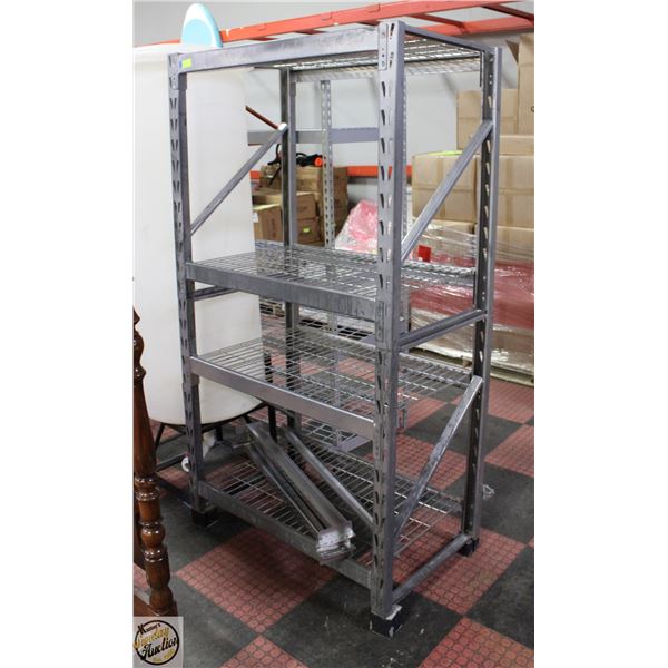 INDUSTRIAL METAL RACKING 4 TIER