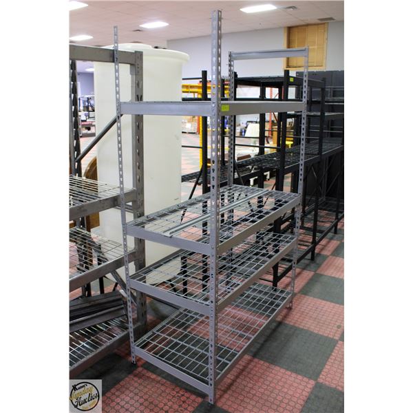 INDUSTRIAL METAL RACKING 4 TIER 4' X 2' X 78"