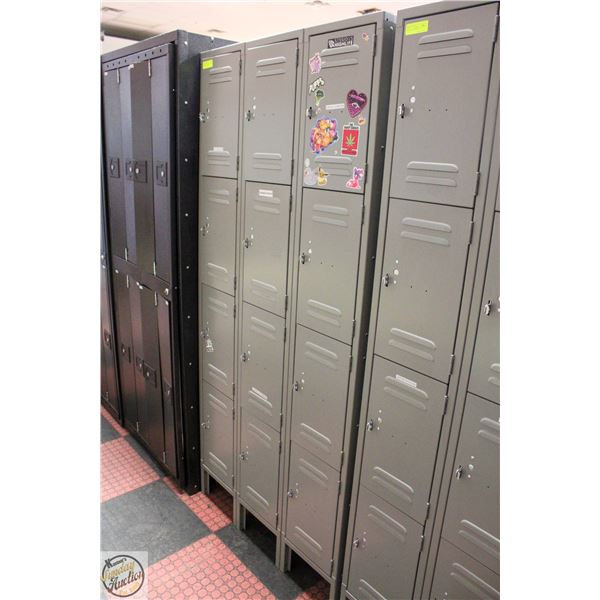 BANK OF 12 LOCKERS