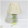 Image 1 : SOLID STONE TABLE LAMP W/SHADE (PLASTIC