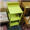 Image 1 : YELLOW WICKER STYLE 3 TIER PLANT SHELF