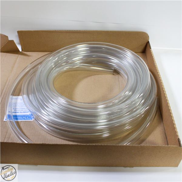 VINYL TUBING CLEAR 5/8” ID X 1/8” WALL (50FT)