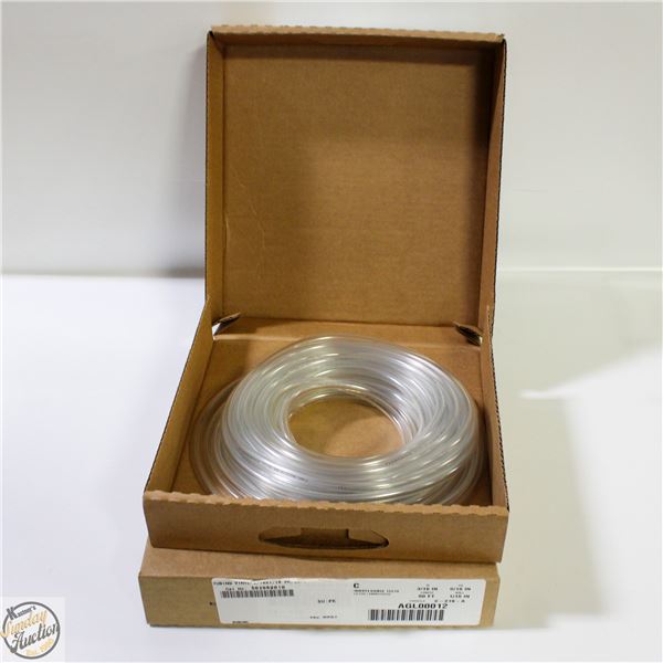 2 BOXES VINYL TUBING CLEAR 3/16” ID X 1/16”
