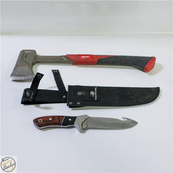 2PCS WINCHESTER KNIFE & SHEATH -MILWAUKEE 26 OZ.