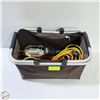 Image 1 : (3) EXTENSION CORDS + TROUBLE LIGHT