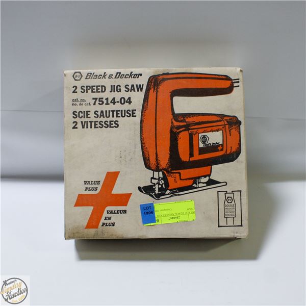 VINTAGE BLACK AND DECKER JIGSAW