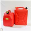 Image 1 : LOT OF TWO GAS ( 5.3 GAL. / 20LB ) JERRY CANS