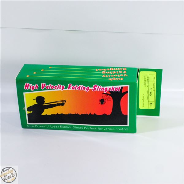 HIGH VELOCITY FOLDING SLINGSHOT