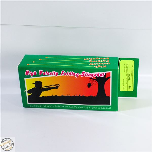 HIGH VELOCITY FOLDING SLINGSHOT