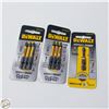Image 1 : 3 PACKS OF DEWALT IMPACT SCREWDRIVER BITS