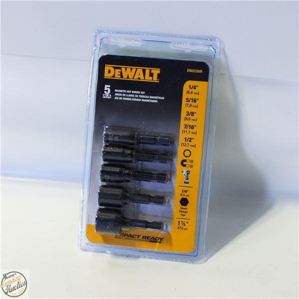 DEWALT DW2235IR NUT DRIVER SET, IMPACT READY,
