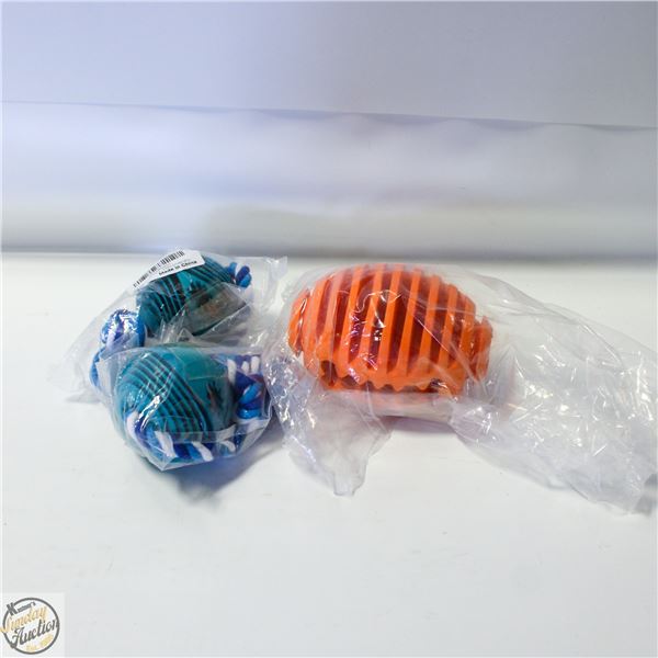 3 NEW DOG TOYS
