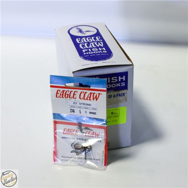 CASE OF 20 X 5 SIZE 6 BRONZE TONE EAGLE CLAW TRI-