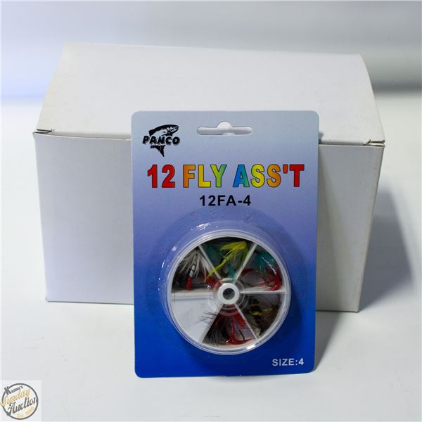 CASE OF 10 X 12 FLY FISHING FLIES