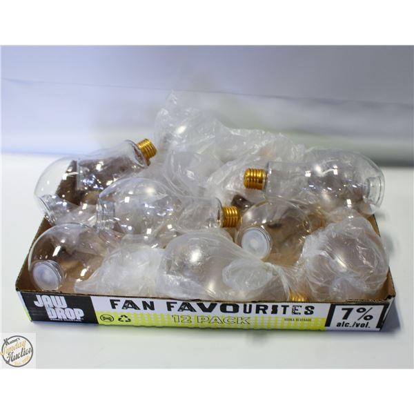FLAT OF LIGHTUP LIGHTBULB BEVERAGE CONTAINERS