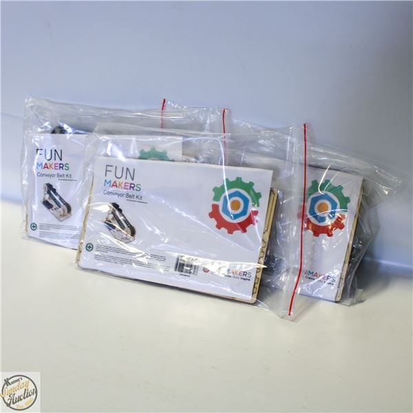3 X CONVEYOR BELT WOODEN MIDEL KITS