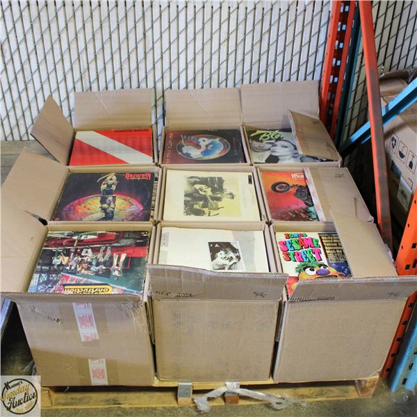 PALLET OF RECORDS: ROCK, POP, COUNTRY & MORE