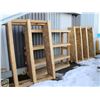 Image 1 : 3 UNCLAIMED WOOD SHELF UNITS-LOCATED OUTSIDE
