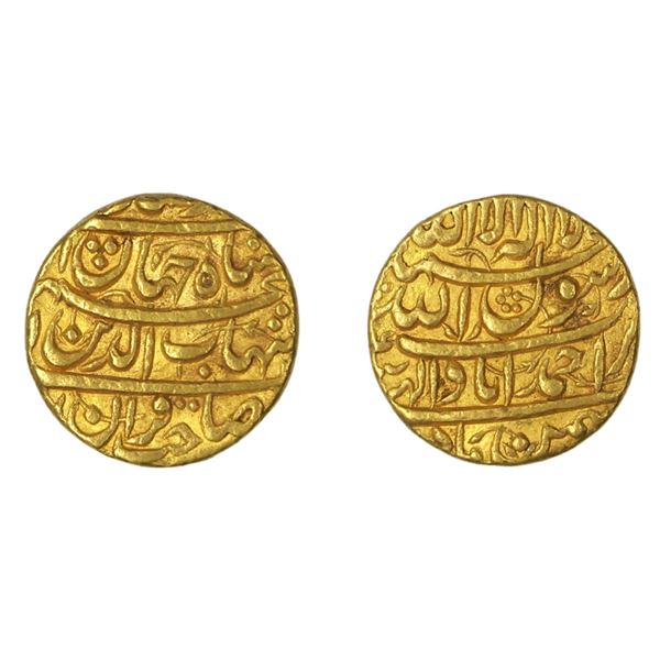 Shah Jahan I, Gold Mohur, Ahmadabad Mint
