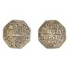Image 1 : Assam: Bharatha Simha, Octagonal Silver Rupee, SK. 1715