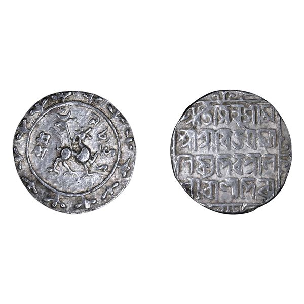 Tripura: Vijaya Manikya, Silver Tanka, Sake 1479