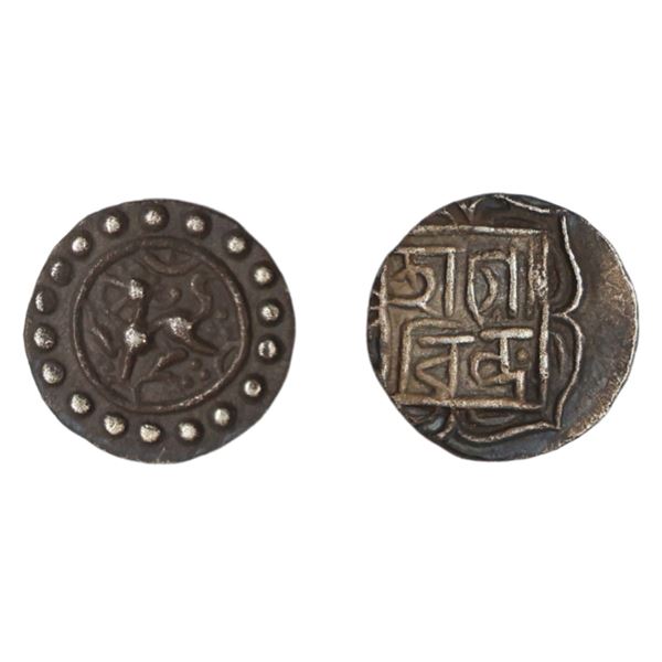 Tripura,Govinda Manikya, Silver 1/8 Tanka