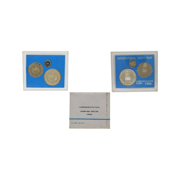 Republic of India: 1985 Commemorative Set (2 coins), UNC Set