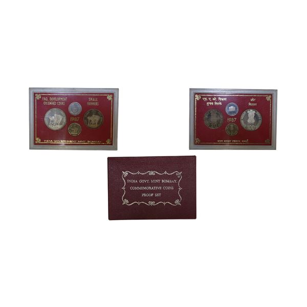 Republic of India: 1987 Commemorative Set (3 coins), Proof Set