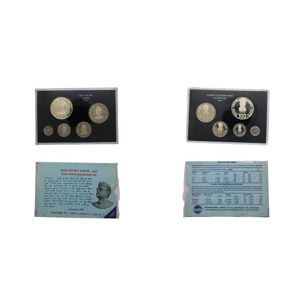 Republic of India: 1997 Commemorative Set (4 coins), Proof  Set