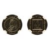 Image 1 : British India: George V, 1919, Cu-Ni 4 Annas, Bombay, Proof Restrike, PR 64