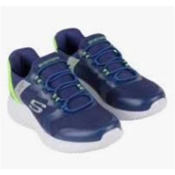 Skechers Swift Fit Sneakers, Size 3, Blue and Green