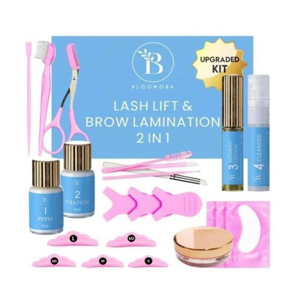 Brow and Lash Lift Kit by LBS Beauty, 2-in-1 Lash Lift and Brow Lamination