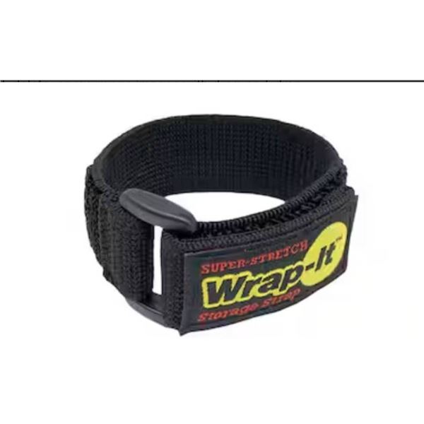Wrap-It 9 in. Elastic Hook and Loop Cinch Strap for Cords, Rope, Tools and More Super Stretch Storag
