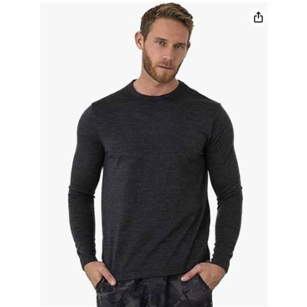 Lole Men’s Merino Baselayer Top, XXL Black